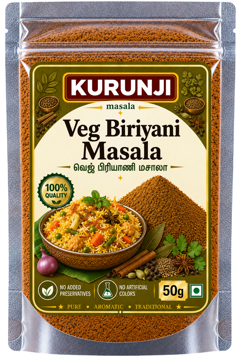 Kurunji Veg Biriyani Masala